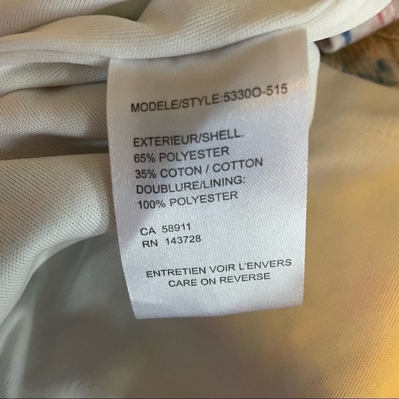 Tribal Jeans sleeveless red white blue circle midi  dress - Picture 6 of 9